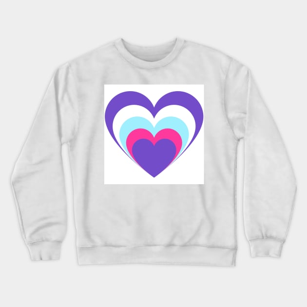 Multi heart in heart Crewneck Sweatshirt by Annka47